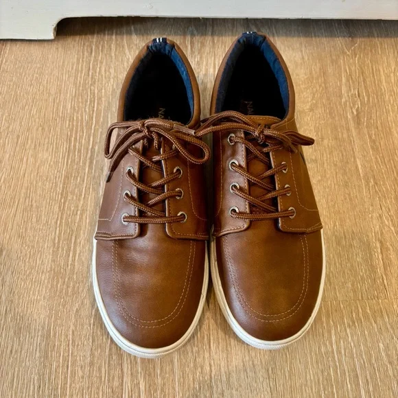 Nautica big Boys Brown Berrian Moc 2 Casual Shoes size 6 - Picture 3 of 9